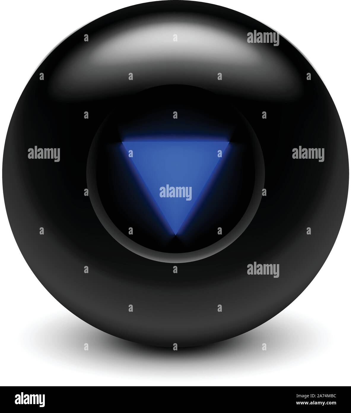 Magic Ball on white Illustration de Vecteur
