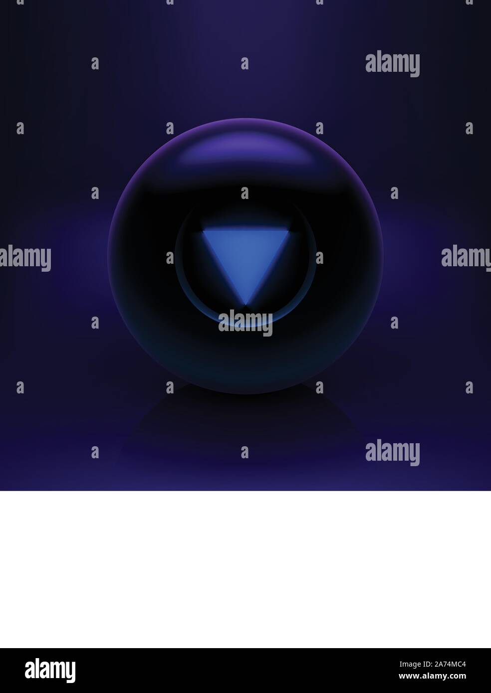 On dark magic ball Illustration de Vecteur