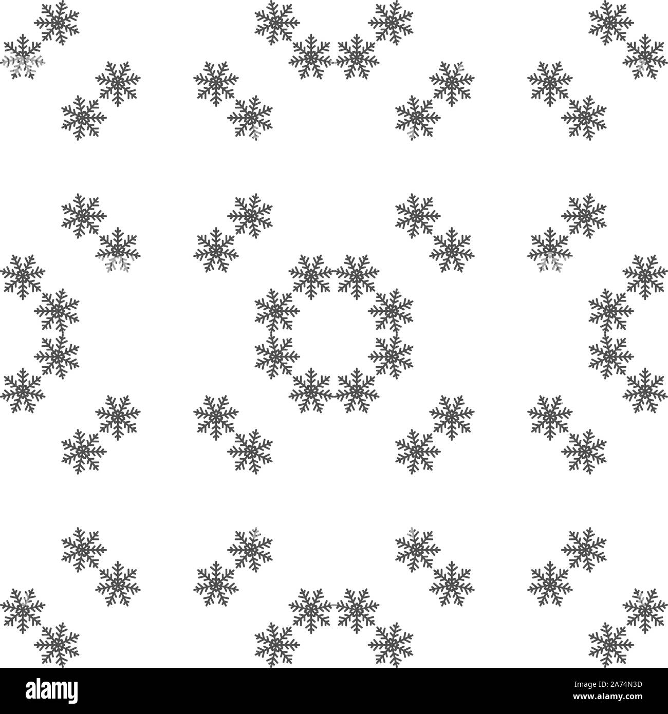 Flocons de neige modèle transparent Illustration de Vecteur