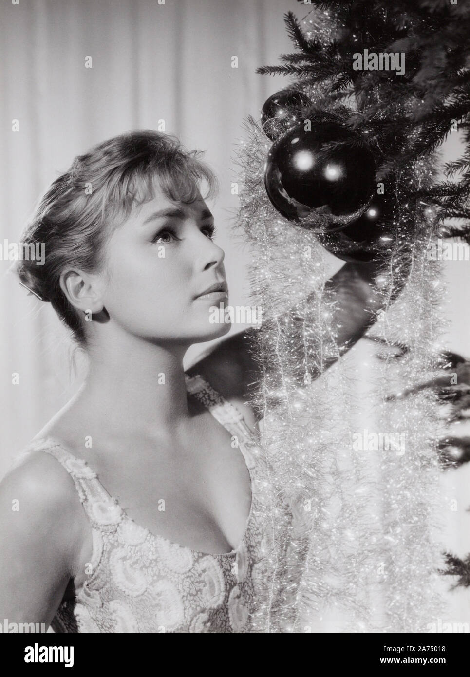 Susanne Cramer, deutsche Schauspielerin 1950er Jahre, Deutschland. L'actrice allemande Susanne Cramer, l'Allemagne des années 1950. Banque D'Images