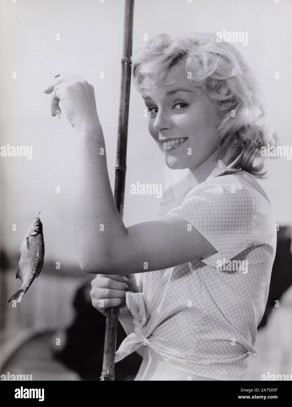 Susanne Cramer, deutsche Schauspielerin 1950er Jahre, Deutschland. L'actrice allemande Susanne Cramer, l'Allemagne des années 1950. Banque D'Images