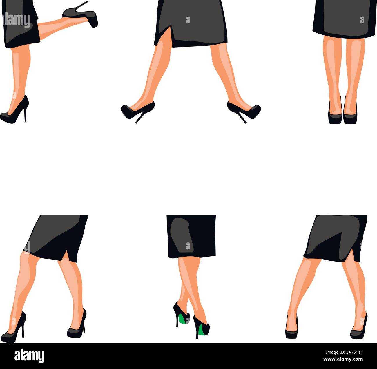 jambes de femme Illustration de Vecteur