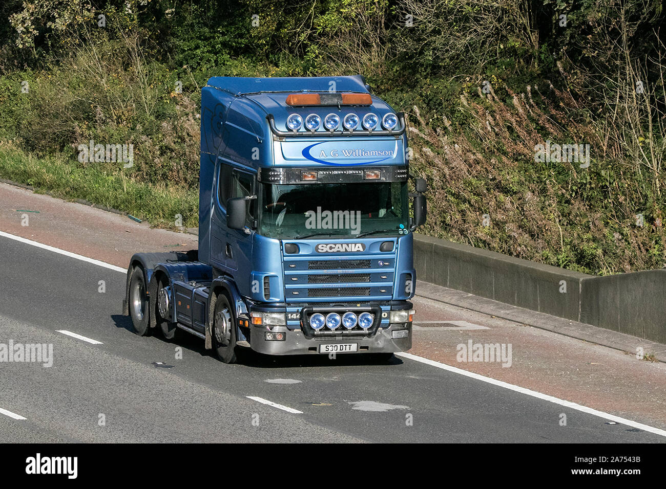 Tracteur scania Williamson AG Banque D'Images