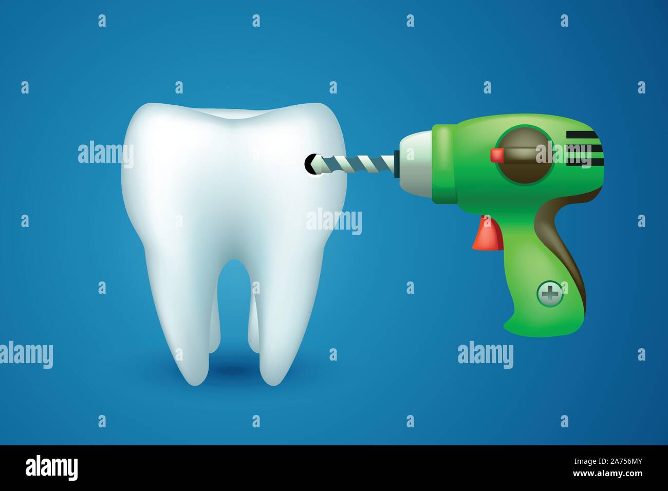 Dentiste drill Banque d'images vectorielles Alamy