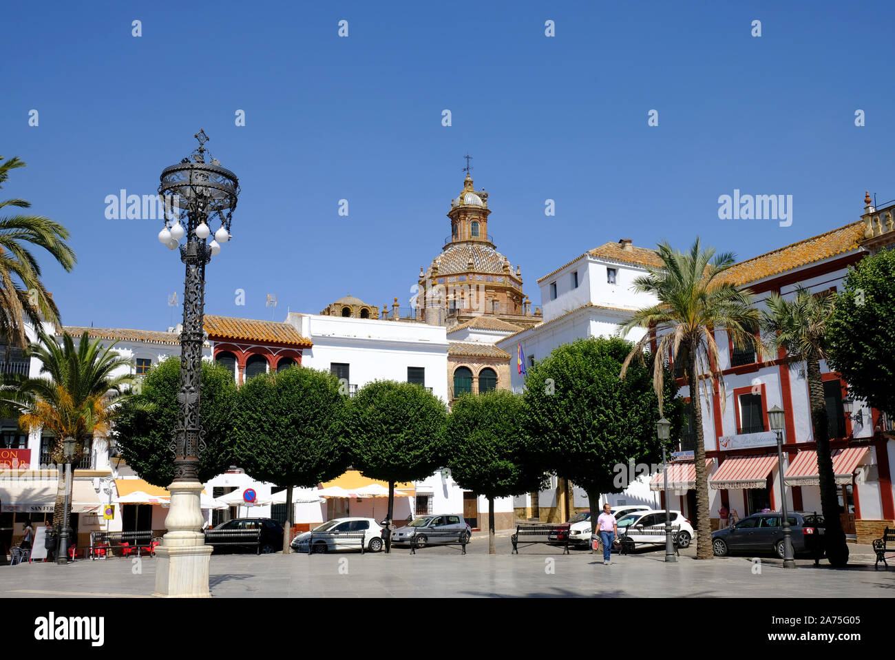 Plaza San Fernando, Carmona, Andalousie, Espagne Banque D'Images