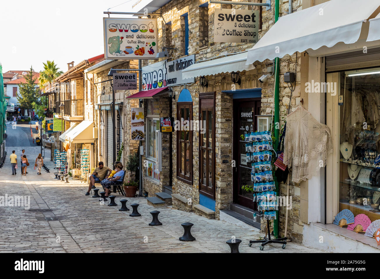 Une vue typique à Lefkara Chypre Village Banque D'Images