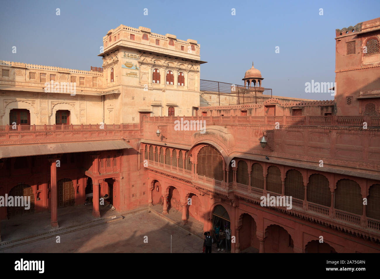 L'Inde, du Rajasthan, Bikaner, Fort Junagahr Banque D'Images