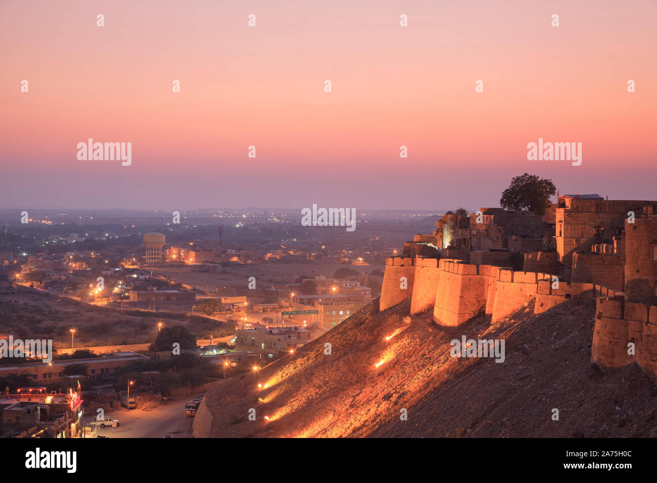 L'Inde, Rajasthan, Jaisalmer, Jaisalmer Fort Banque D'Images