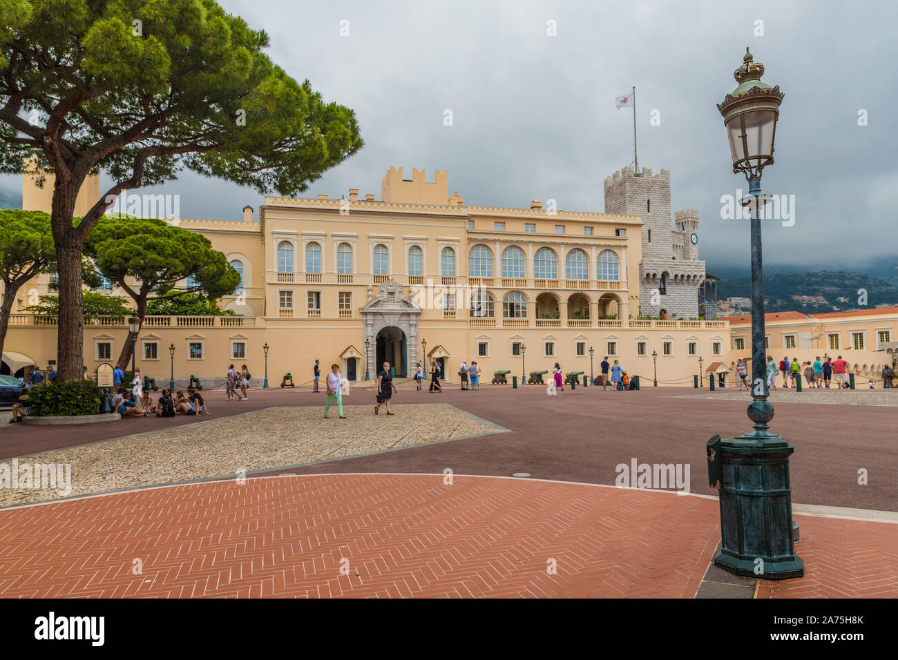 Vue du palais princier de Monaco Banque D'Images