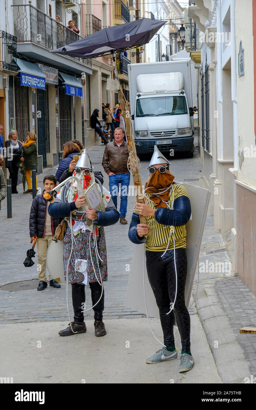 Dimanche de Pâques Carnival, Carcabuey, Sierra Subbética, province de Cordoue, Andalousie, Espagne Banque D'Images