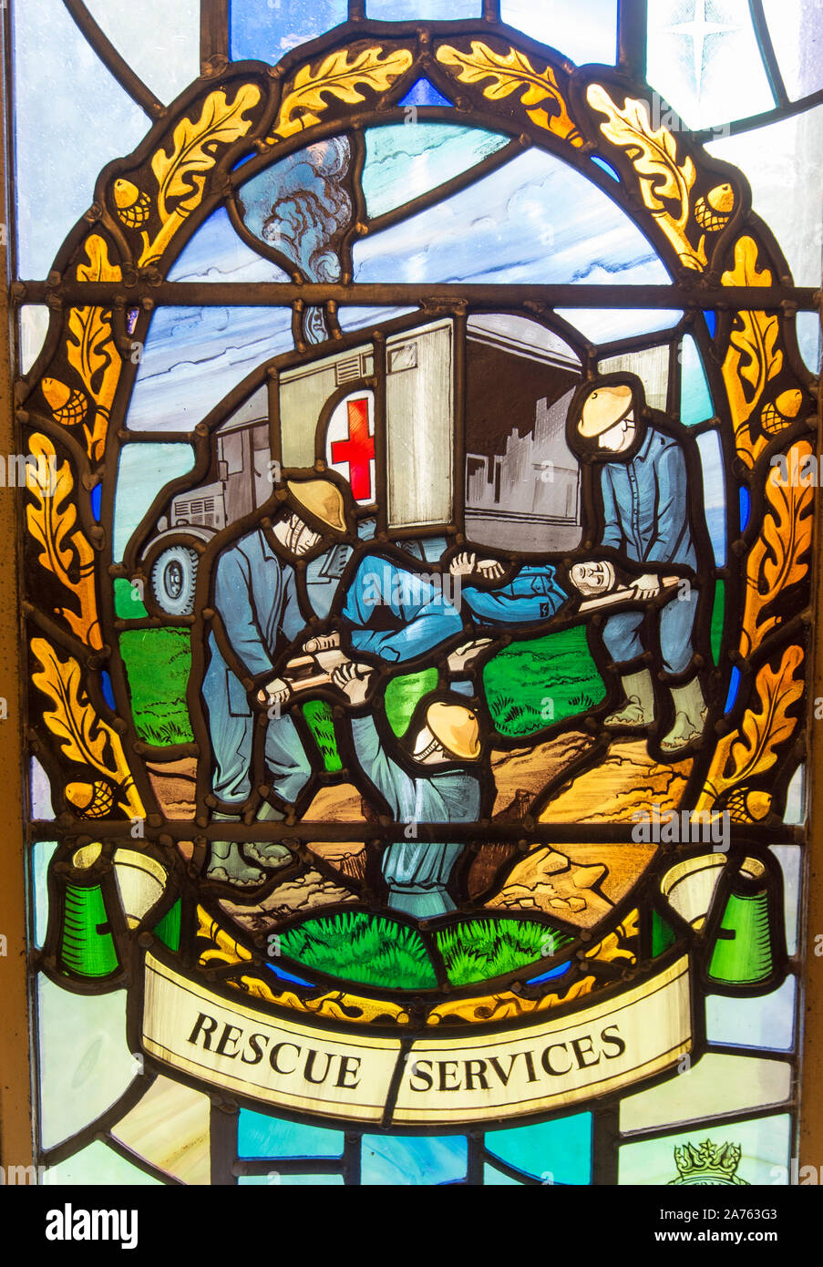 St George's RAF Chapelle du souvenir à l'aéroport de Biggin Hill dans le Kent. La chapelle a été construit comme un mémorial à l'équipage qui est mort de Biggin Hill pendant la Seconde Guerre mondiale. Banque D'Images