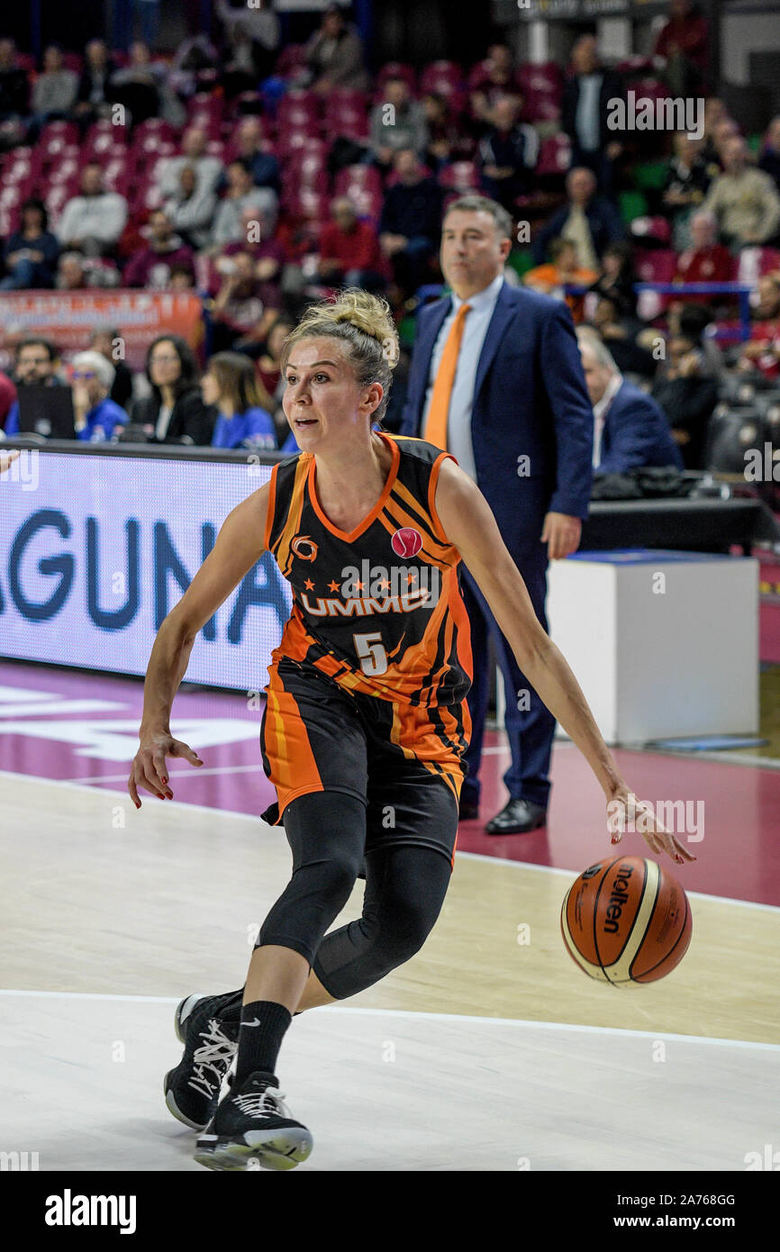 Venezia, Italie, 30 octobre 2019, evgeniia beliakova ummc ekaterinbourg) pendant (Reyer Venezia vs UMMC Ekaterinbourg - Basketball Euroleague Women Championship - Crédit : LPS/Ettore Griffoni/Alamy Live News Banque D'Images