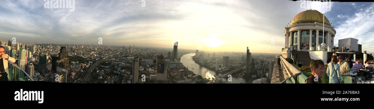 Panorama incroyable de bar de Bangkok qui a été en vedette dans The Hangover 2 Banque D'Images