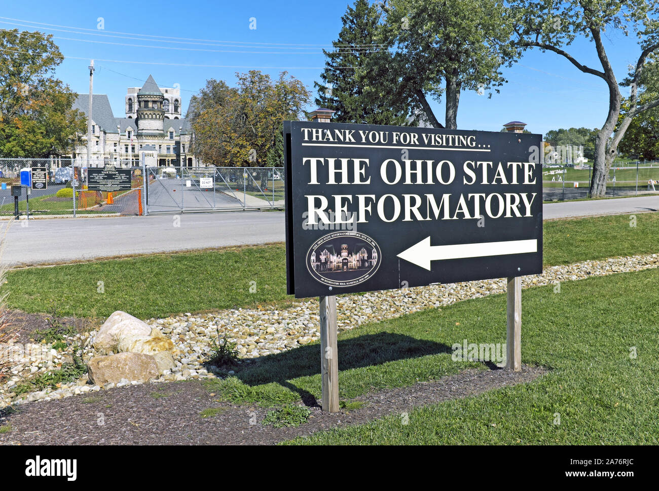 Le centre historique Ohio State Reformatory, fermée en 1990, est une attraction touristique populaire fait dans 'les évadés qui a été tourné ici. Banque D'Images