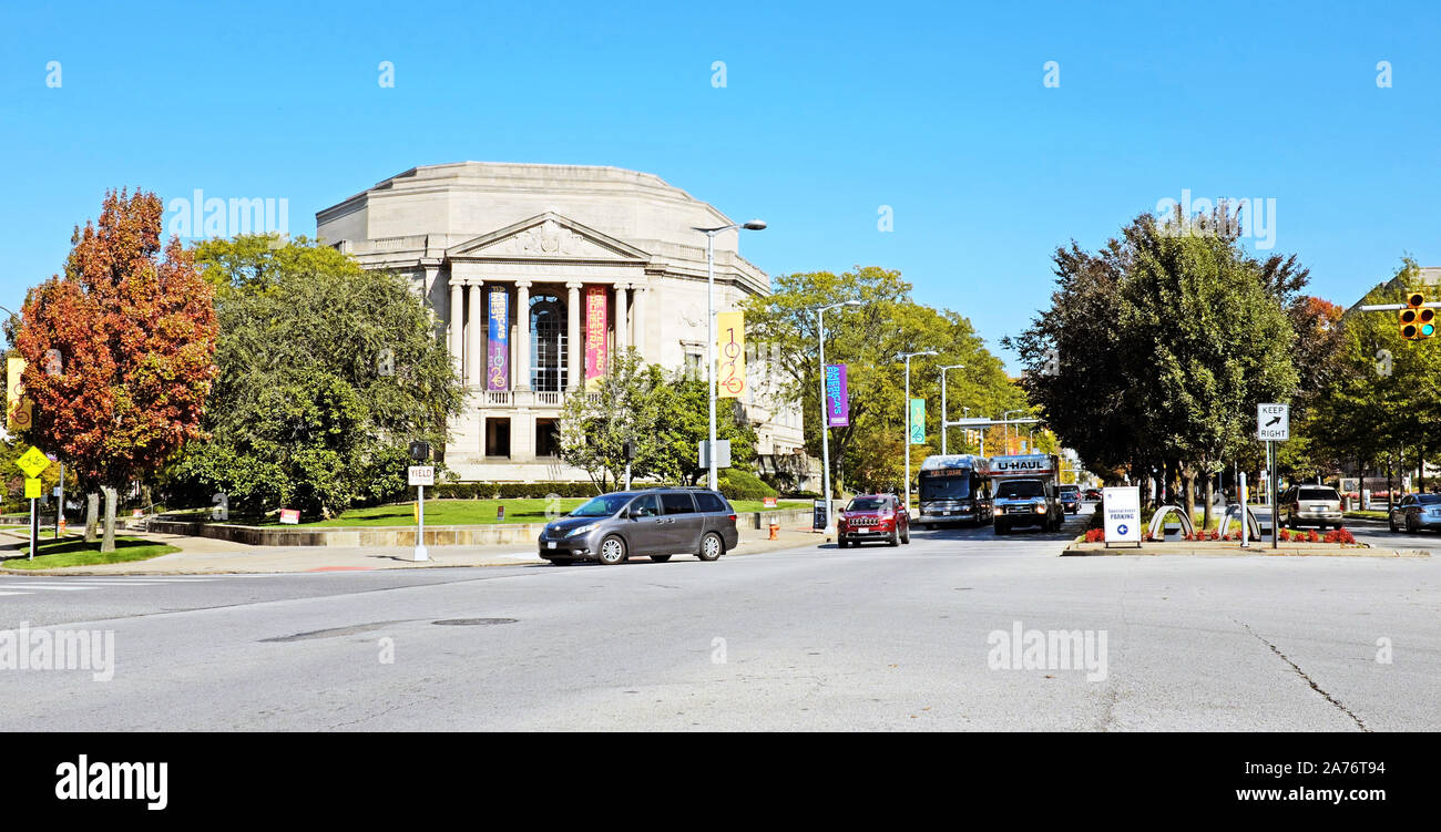 Severance Hall, accueil de l'Orchestre de Cleveland, situé dans le quartier de l'Université Circle de Cleveland, Ohio, USA. Banque D'Images