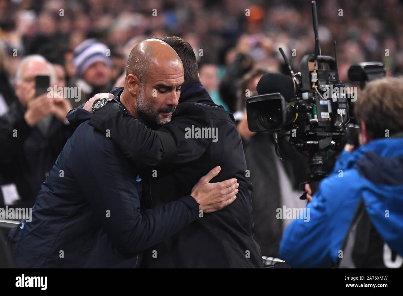 Londres, Angleterre - le 29 octobre 2018 : en photo avant de l'English Premier League 2018/19 match entre Tottenham Hotspur et Manchester City au stade de Wembley. Banque D'Images