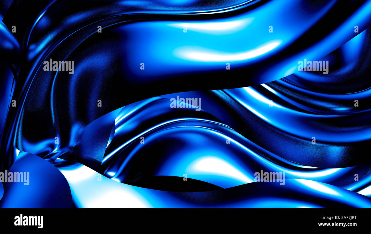 Fond bleu élégant. Illustration 3d, rendu 3d. Banque D'Images