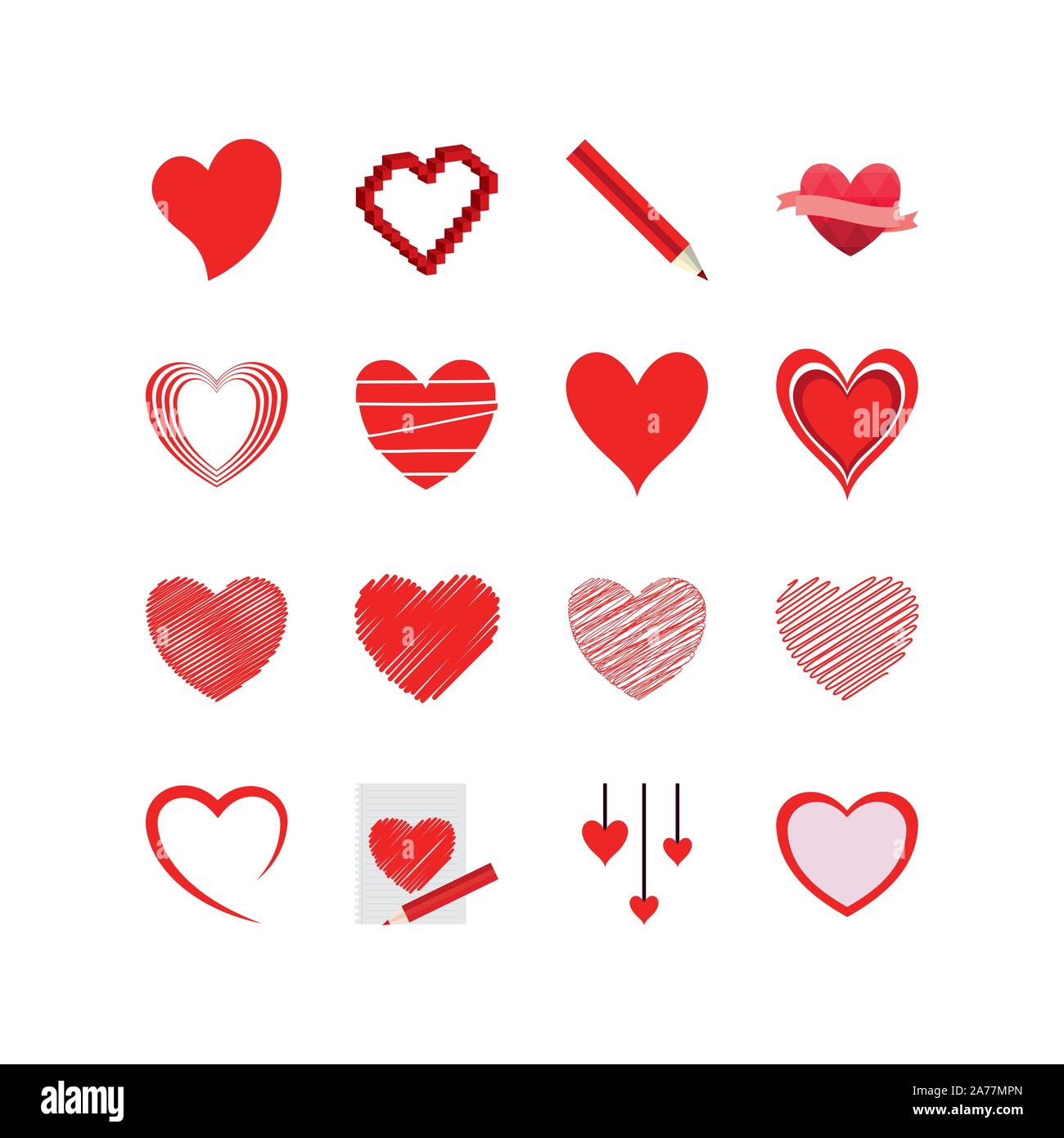 L Icone En Forme De Coeur L Amour Passion Sante Romantique Romantique Mariage Et Decoration Theme Vector Illustration Image Vectorielle Stock Alamy