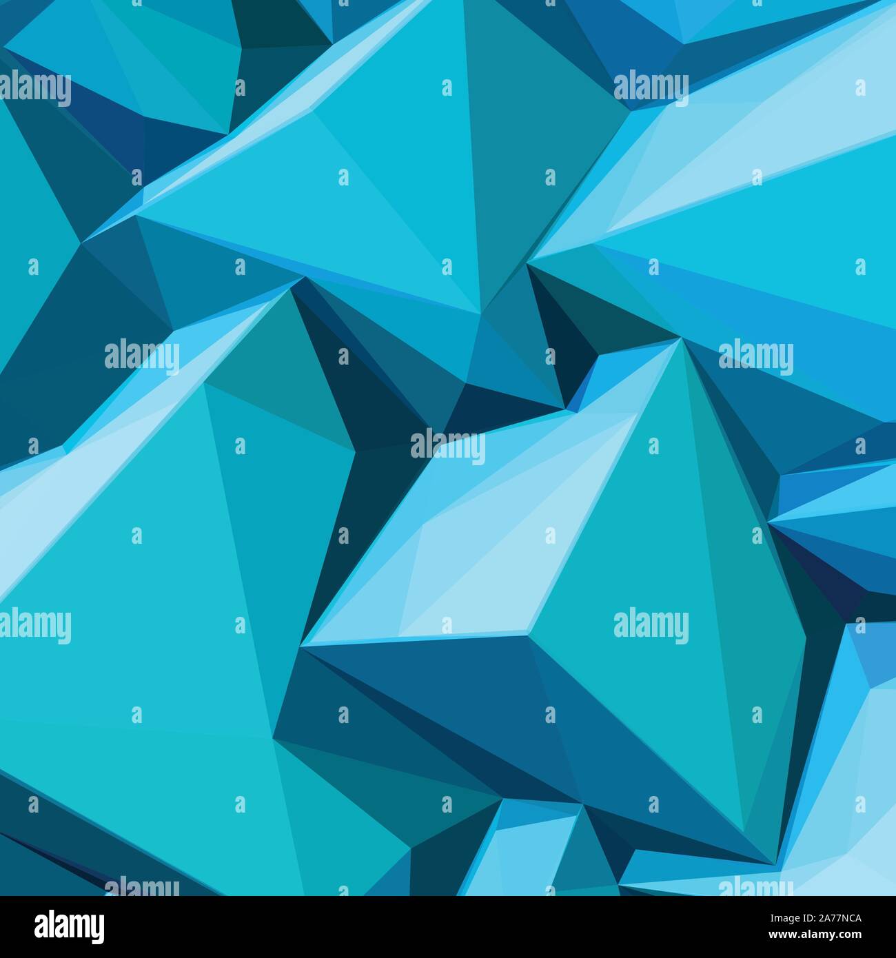 Poster avec abstract blue ice cubes Illustration de Vecteur