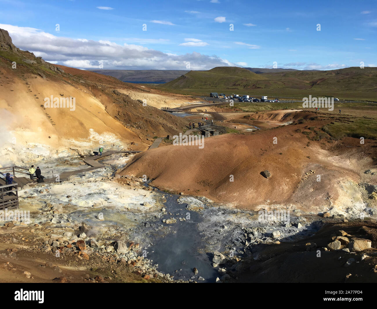 Le paysage magnifique de Krýsuvík Banque D'Images