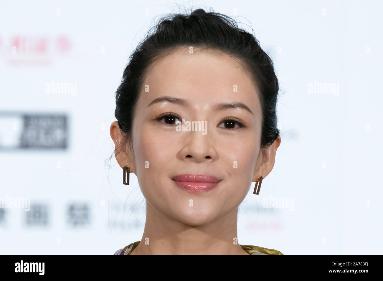 Tokyo, Japon. 29 Oct, 2019. TIFF (président du jury du Festival International du Film de Tokyo), actrice Zhang Ziyi participe à une conférence de presse pendant le 32e Festival International du Film de Tokyo 2019. Credit : SOPA/Alamy Images Limited Live News Banque D'Images