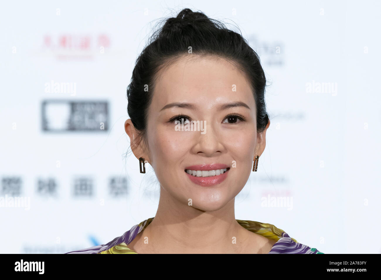 Tokyo, Japon. 29 Oct, 2019. TIFF (président du jury du Festival International du Film de Tokyo), actrice Zhang Ziyi participe à une conférence de presse pendant le 32e Festival International du Film de Tokyo 2019. Credit : SOPA/Alamy Images Limited Live News Banque D'Images