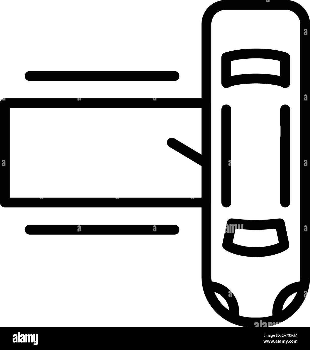 Celebrity style du contour, l'icône de limousine Illustration de Vecteur