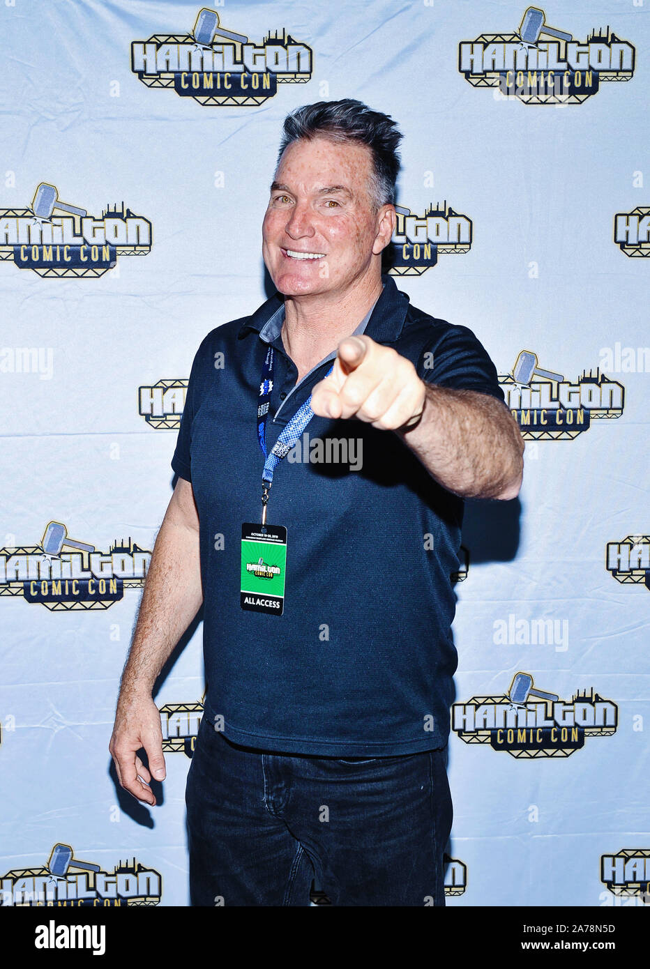 19 octobre 2019 - Hamilton, Ontario, Canada. Acteur Sam Jones (mieux connu pour son rôle du personnage de 'Flash Gordon') à Hamilton à Comic Con au Canadian Warplane Heritage Museum. Crédit photo : Brant/Perniac MediaPunch /AdMedia Banque D'Images