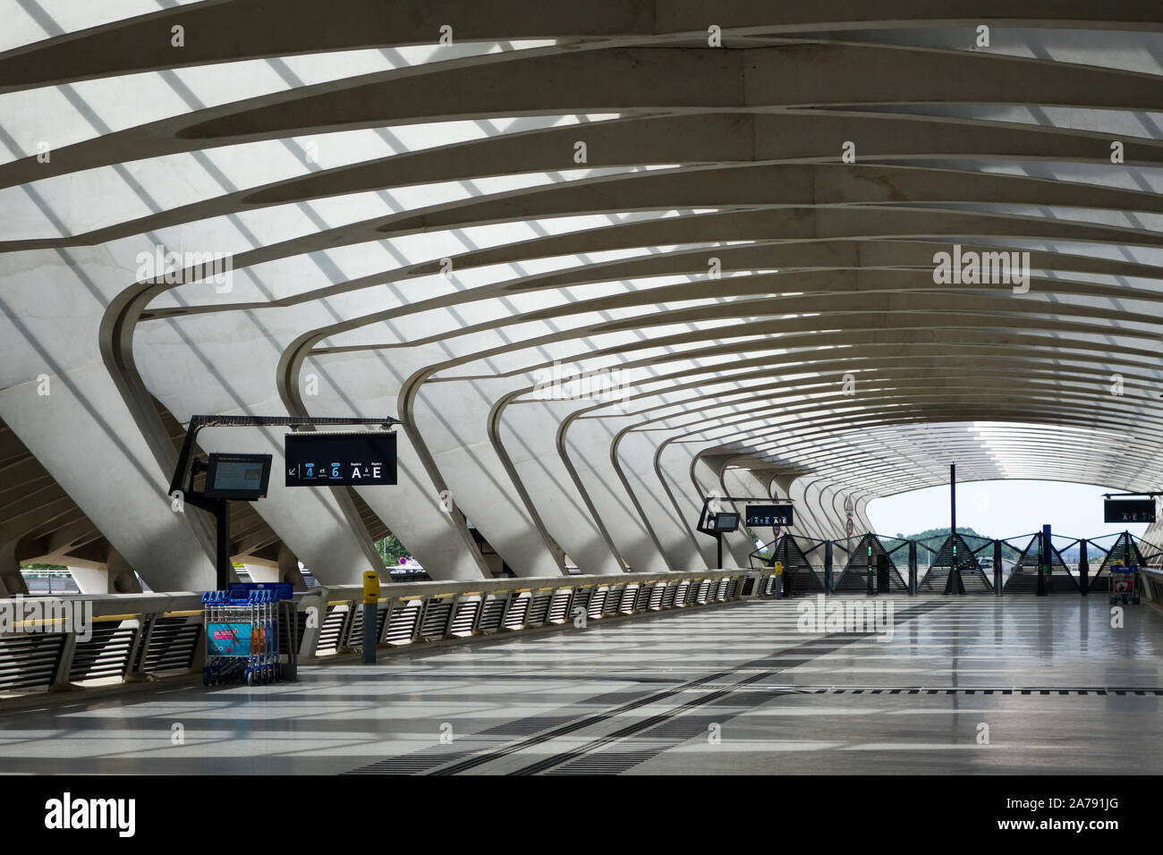 Gare Calatrava conçu à Lyon France Banque D'Images