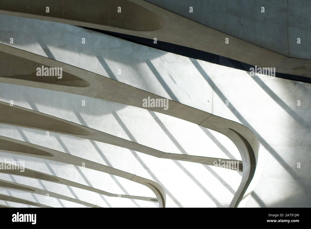 Gare Calatrava conçu à Lyon France Banque D'Images