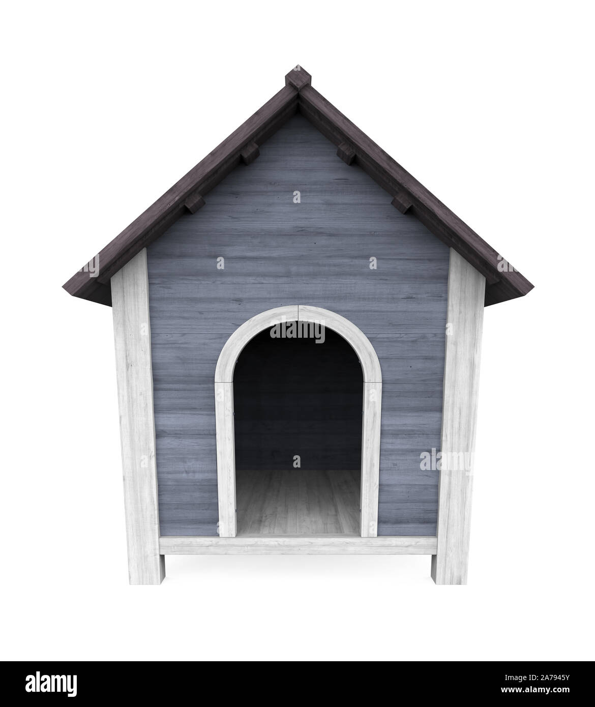 Dog House Isolated Banque D'Images