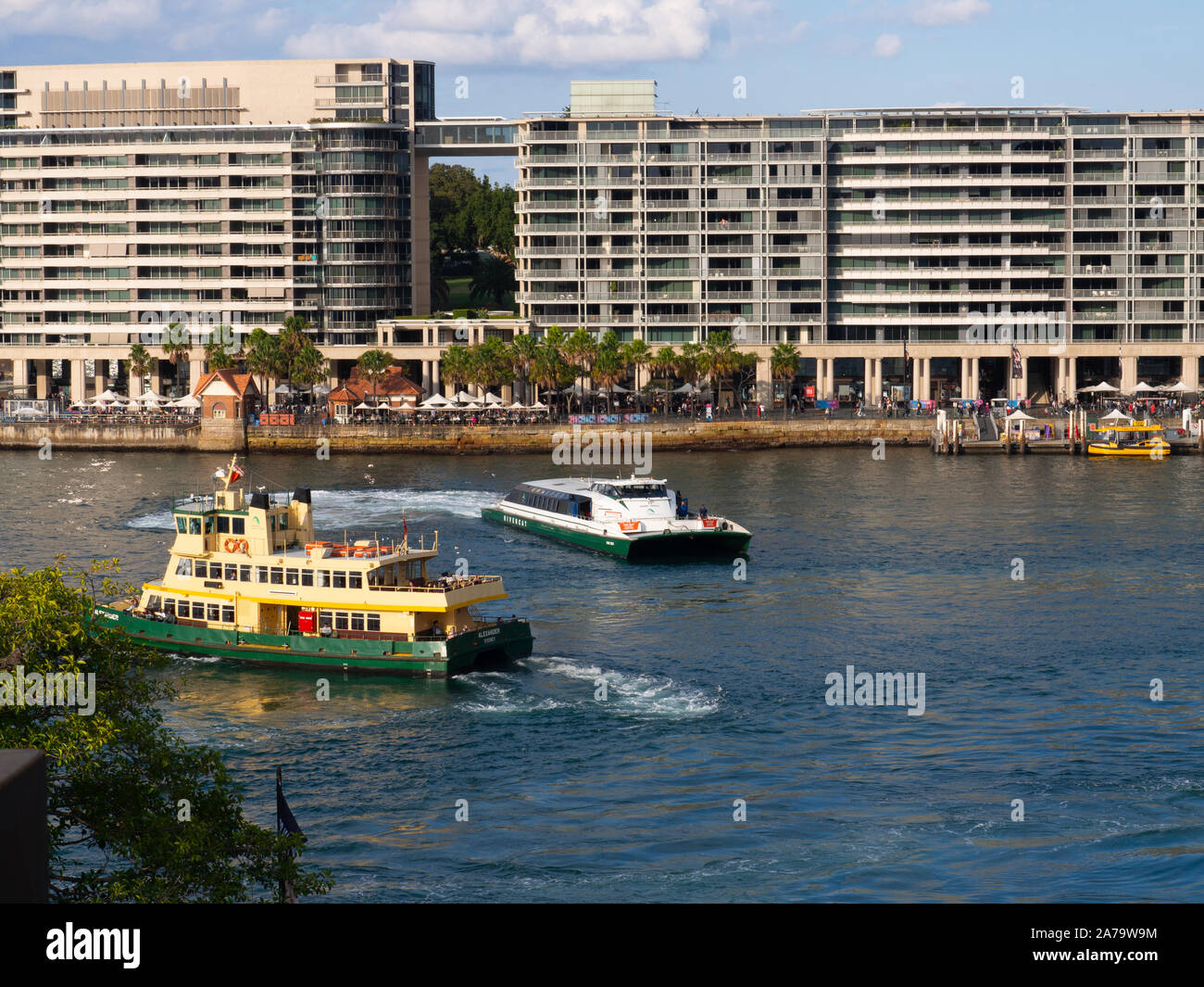 Ferries à Circular Quay à Sydney Banque D'Images