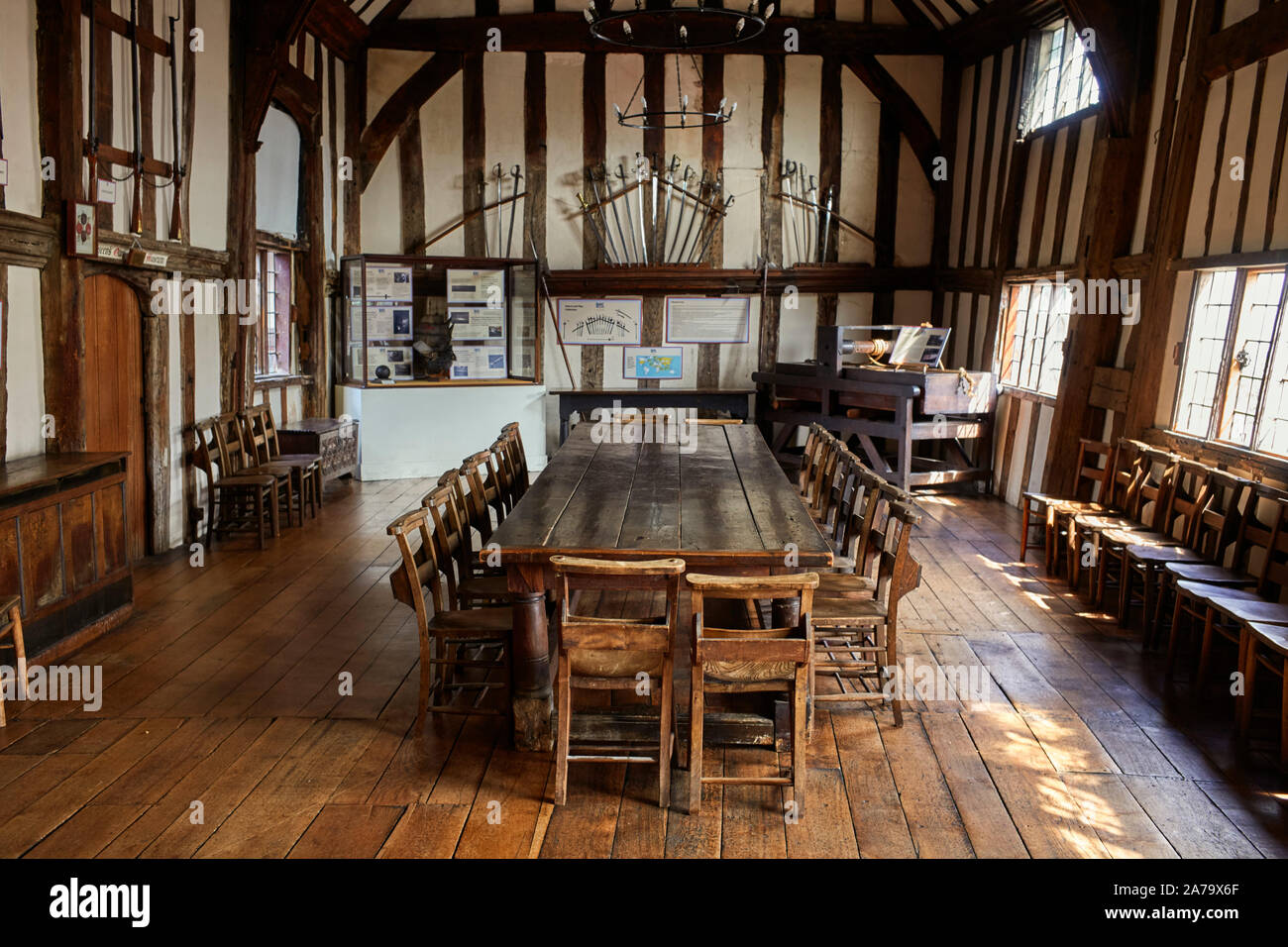 L'intérieur du Seigneur Leycester museum Banque D'Images