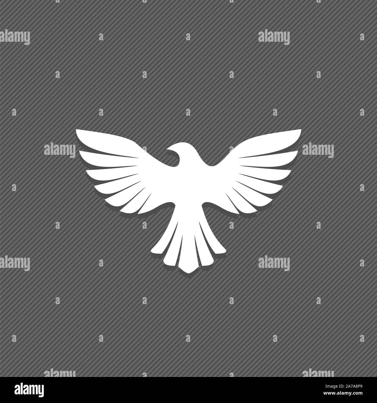 La colombe, symbole de paix et de pureté. Le symbole biblique de l'Esprit Saint. Illustration de Vecteur