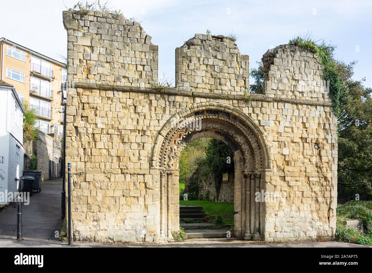 Le vieux St James Church, Castle Hill Road, Dover, Kent, Angleterre, Royaume-Uni Banque D'Images