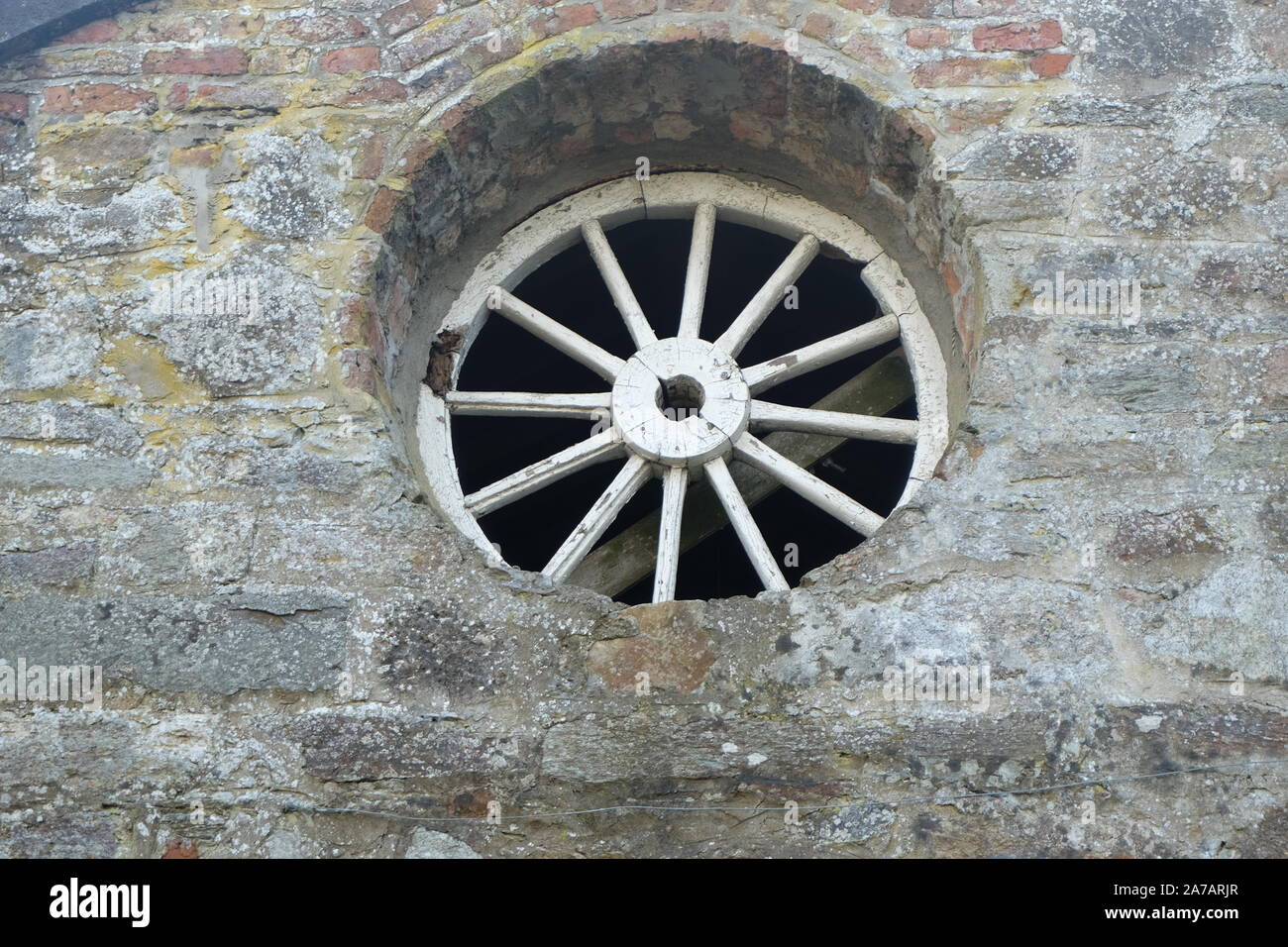 Roue pour wagon Fenêtre, Mt Congreve, Waterford, Irlande Banque D'Images