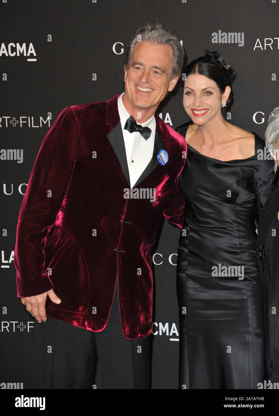 LOS ANGELES, CA - 1 NOVEMBRE 2014 : Bobby Shriver & épouse Malissa Shriver au 2014 de l'Art LACMA +Film Gala à la Los Angeles County Museum of Art © 2014 Paul Smith / Featureflash Banque D'Images