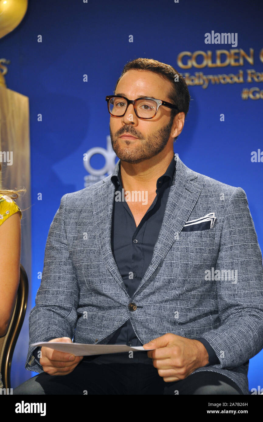 LOS ANGELES, CA. 11 décembre 2014 : Jeremy Piven à l'annonce des nominations pour la 72e assemblée annuelle Golden Globe Awards au Beverly Hilton Hotel. © 2014 Paul Smith / Featureflash Banque D'Images