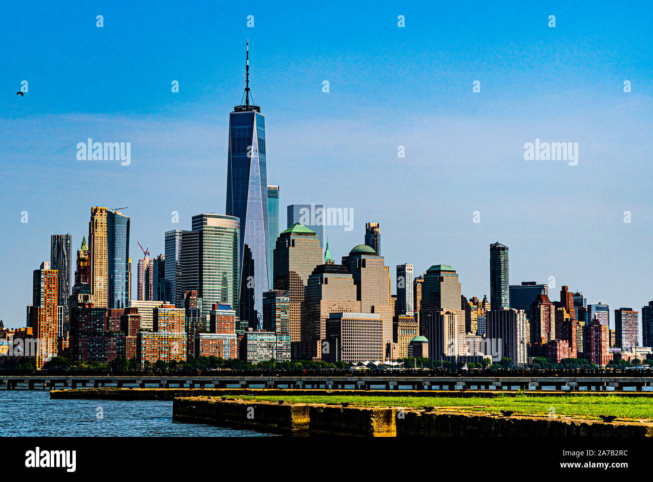 New York City Sky Lignes sont quelques-unes des meilleures vues de la ville de ligne du ciel dans le monde. Banque D'Images