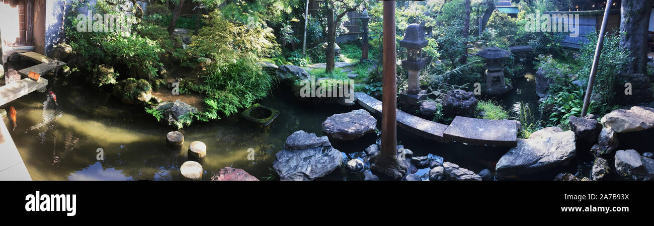 Le monument historique, Nomura Samouraï du clan de la famille Nomura la maison restaurée de l'ère Edo accueil dispose d' artefacts de samouraï Kanazawa, Japon. Banque D'Images