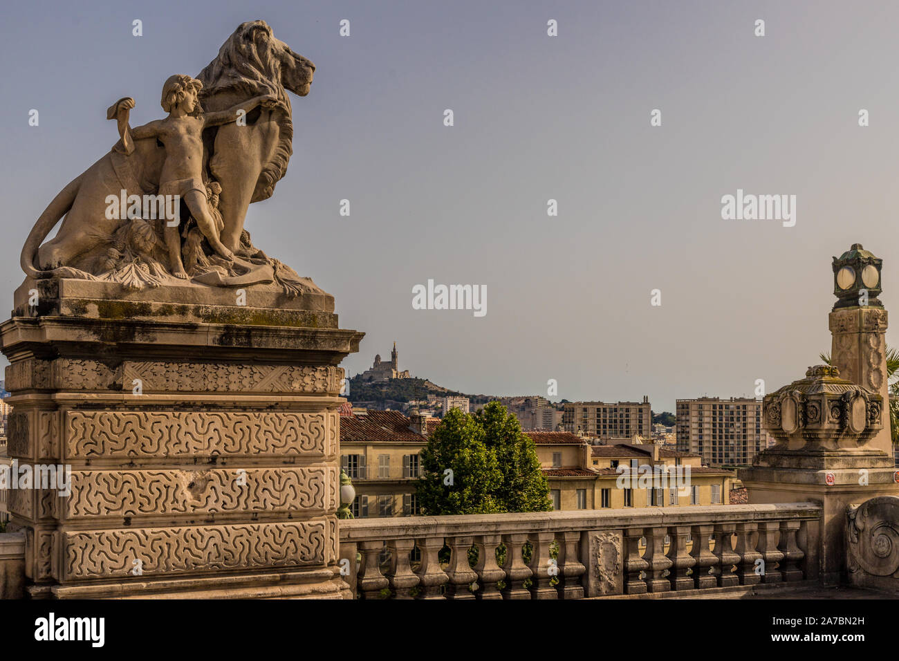 La gare St Charles à Marseille France Banque D'Images
