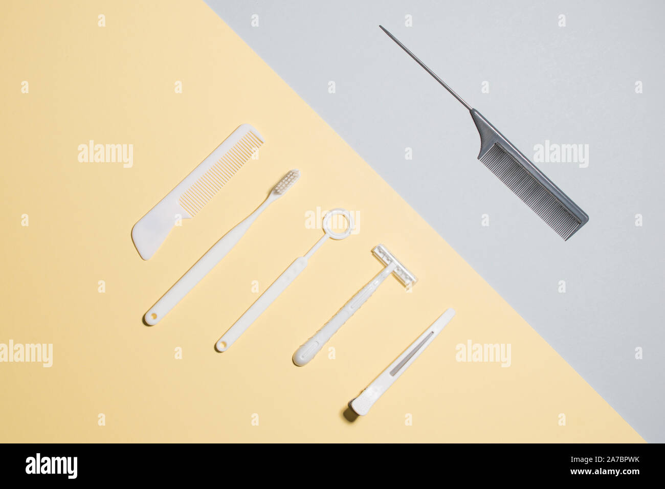 Collection accessoire de l'hygiène personnelle Banque D'Images