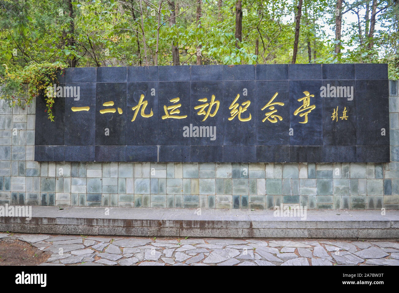 Beijing, Beijing, Chine. 1er novembre 2019. ¯Â¼Å Ã Beijing'CHINE-Photo prise le 31 octobre 2019 présente le jardin botanique de Beijing à Beijing, Chine.à l'heure actuelle, le jardin botanique de Beijing a adopté une balayeuse intelligente pour nettoyer la route principale du parc, ce qui rend plus intelligent et scientifique. Crédit : SIPA Asie/ZUMA/Alamy Fil Live News Banque D'Images