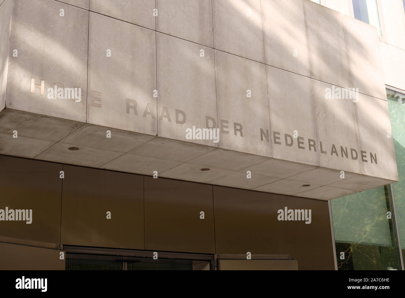 La Haye, Pays-Bas 9 octobre 2019 ; Façade de la cour, à la Haye, Pays-Bas Banque D'Images