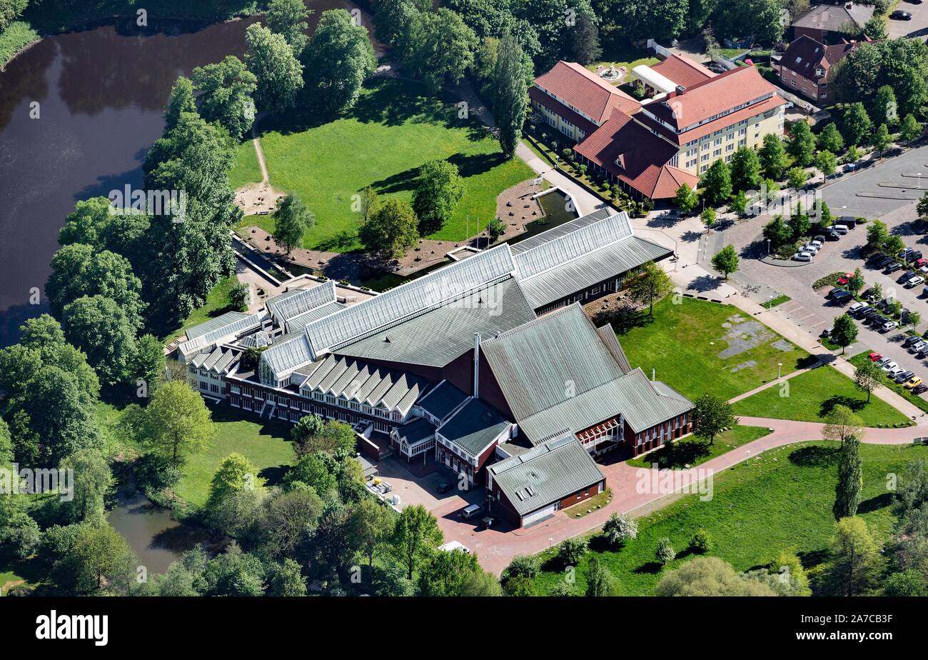 Photo aérienne, Stadeum, congrès, événement et théâtre, Stade, Basse-Saxe, Allemagne Banque D'Images