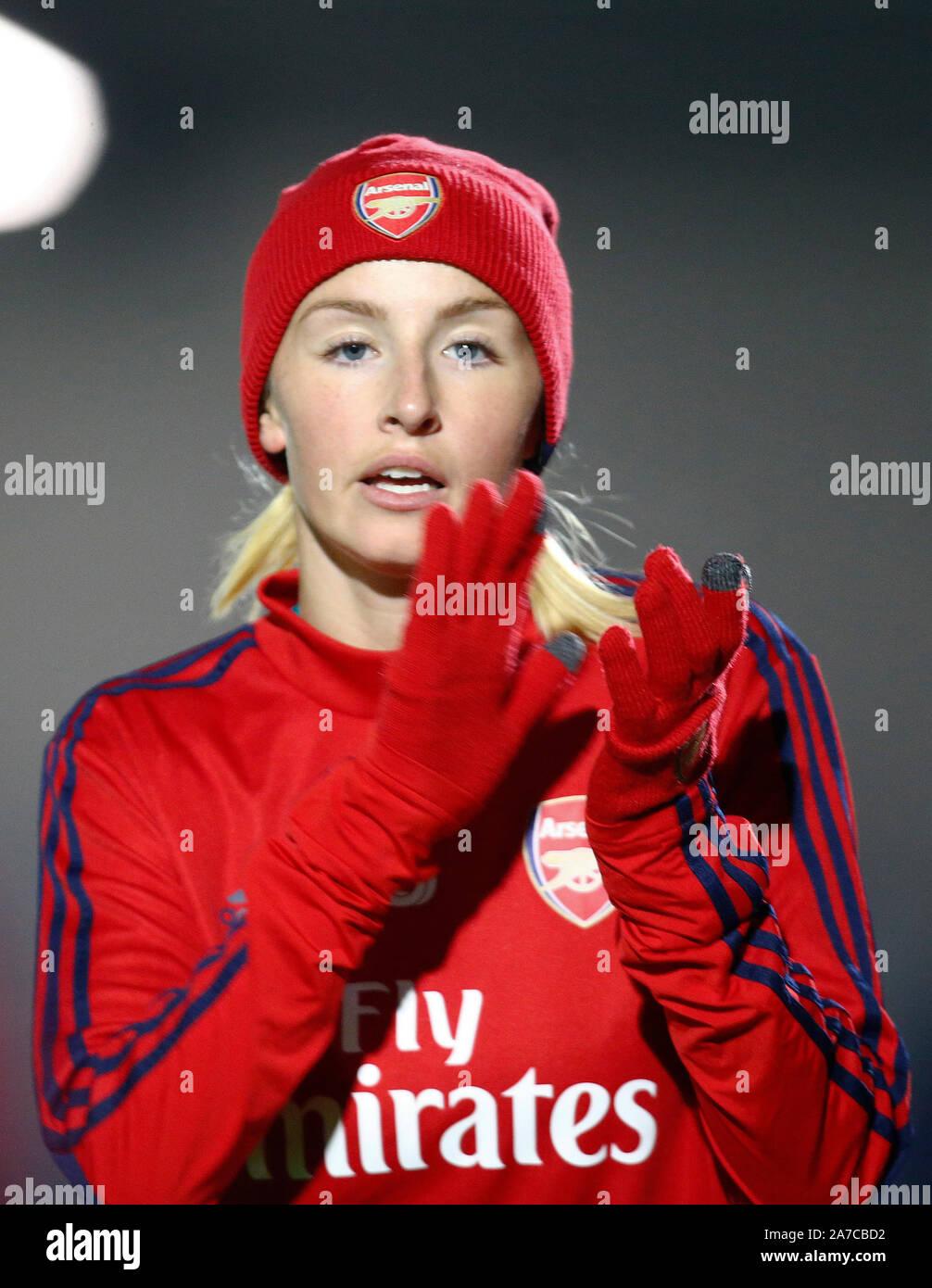 Manchester, Angleterre - 31 OCTOBRE : Leah Williamson d'Arsenal pendant l'Uefa Women's Champions League Tour de jambe 16 2 match entre Arsenal et les femmes Banque D'Images