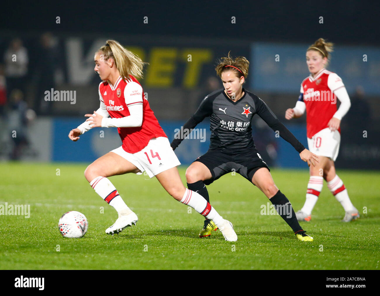 Manchester, Angleterre - 31 OCTOBRE : Jill Roord d'Arsenal pendant l'Uefa Women's Champions League Tour de jambe 16 2 match entre Arsenal et les femmes Slavi Banque D'Images