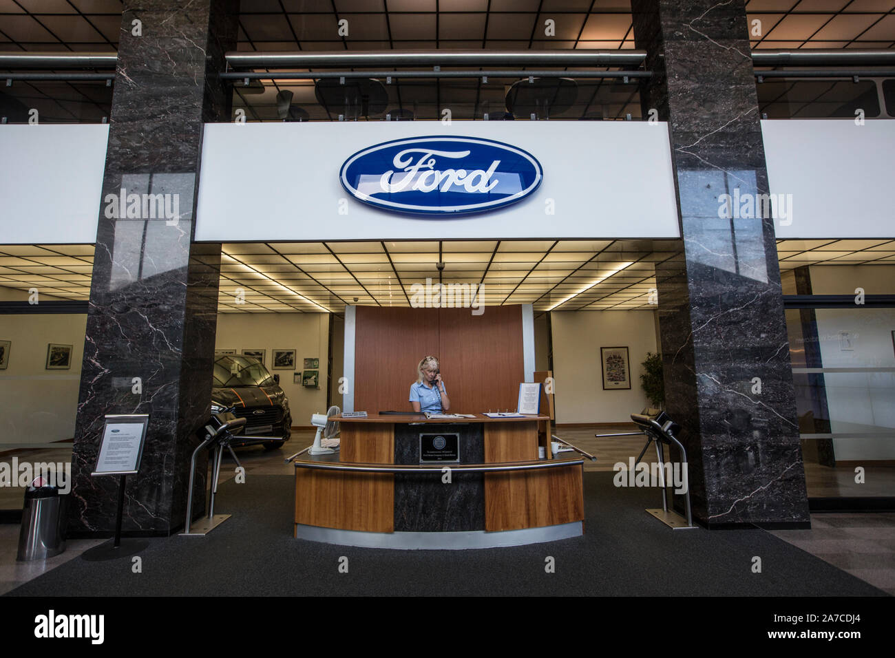Les près de bureaux vides à voitures géant Ford UK Warley siège à Brentwood, Essex, où les fabricants de voitures ont été fondées depuis plus de 50 ans. Banque D'Images