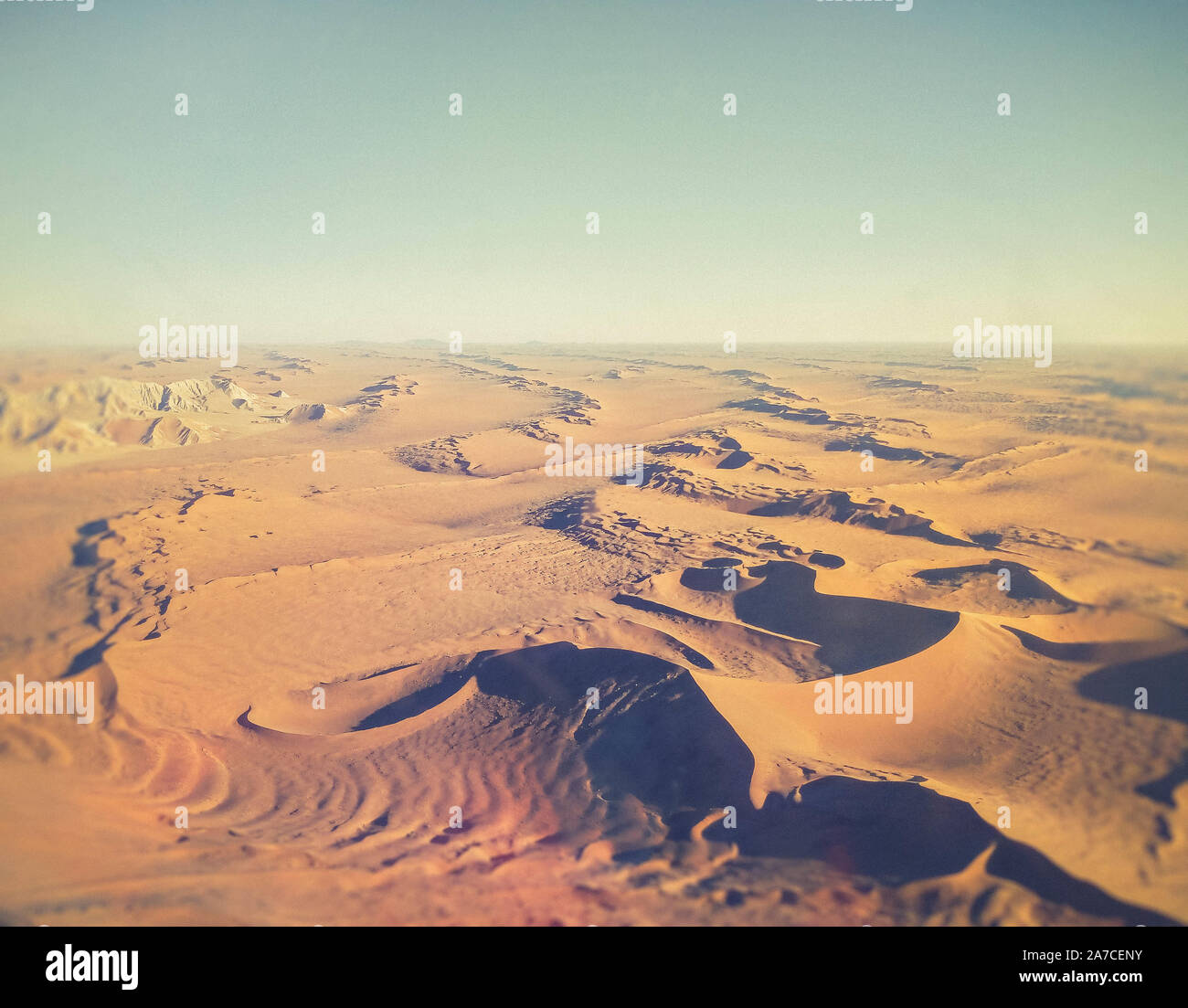 Dunes de sable dans le désert de Namibie Banque D'Images
