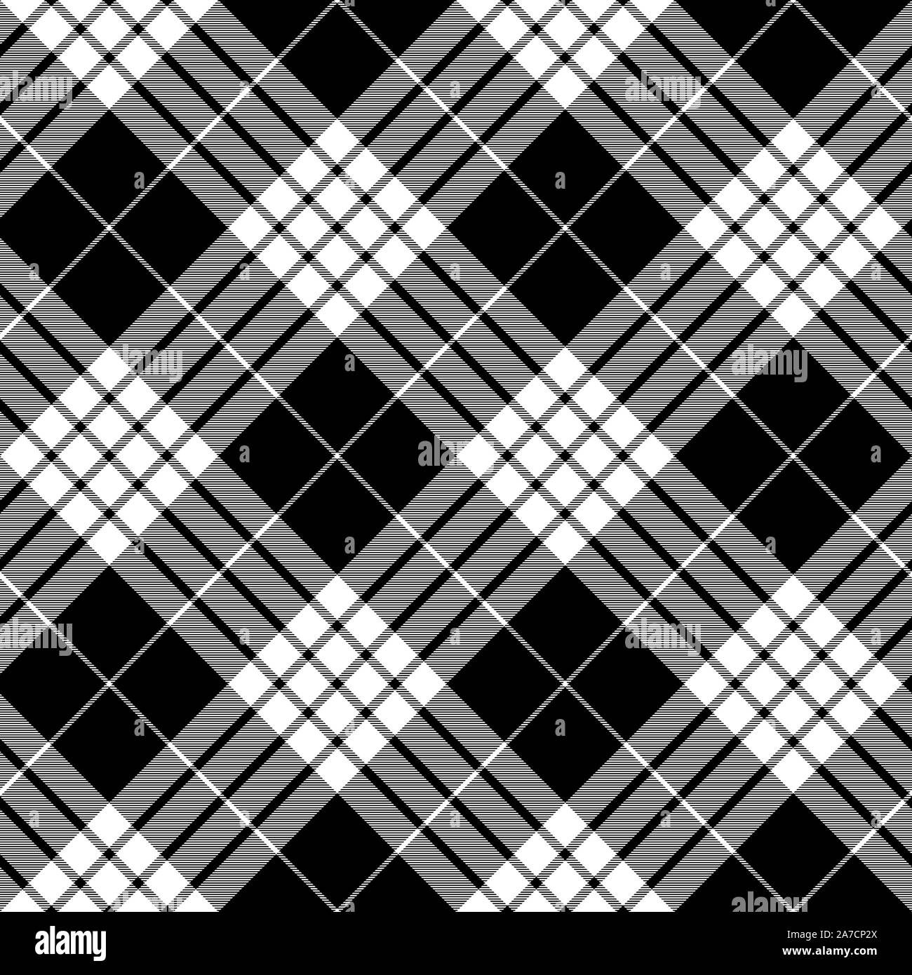 Cameron tartan clan plaid modèle diagonal vérifier sans couture. Vector illustration. Illustration de Vecteur